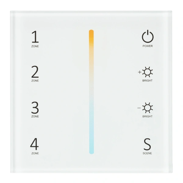 Панель Sens SMART-P38-MIX White (230V, 4 зоны, 2.4G) (Arlight, IP20 Пластик, 5 лет)