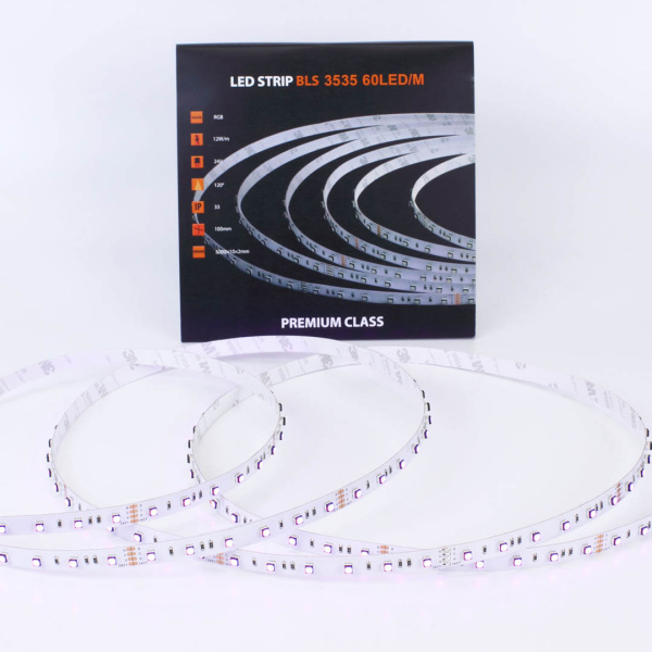 Светодиодная лента Class Premium 3535 60 led/m, RGB, 24V, IP33, А47