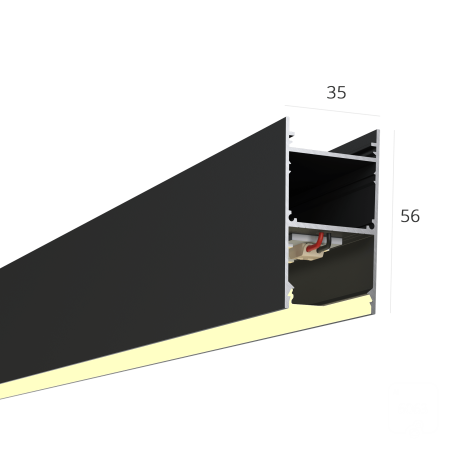 Линейный светильник LINE 3556 (Anod 500mm LT70 — 3K 7W)