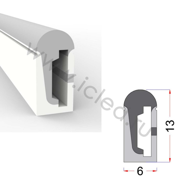 Cиликоновая оболочка T0613 S13 (6*13mm, pcb 8mm)