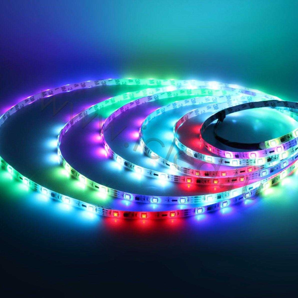 Светодиодная лента 5050, 30 led/m, A32, RGB-SPI, WS2811A controlled, 12V, IP65