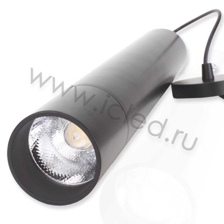 Светильник подвесной светодиодный JH-GDD-A38B PA57 (15W, 220V, day white, черный корпус)