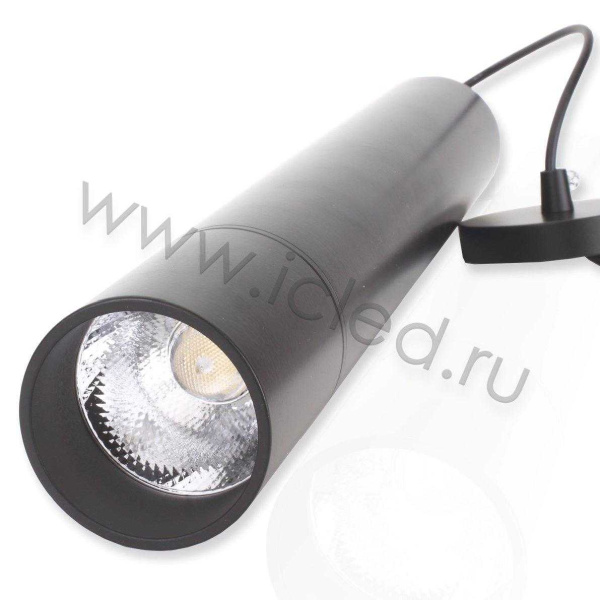 Светильник подвесной светодиодный JH-GDD-A38B PA57 (15W, 220V, day white, черный корпус)