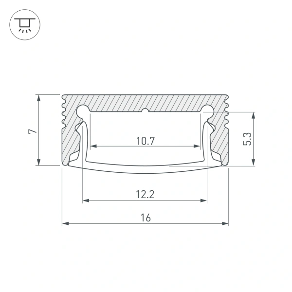 Профиль SL-SLIM-H7-2000 ANOD (Arlight, Алюминий)