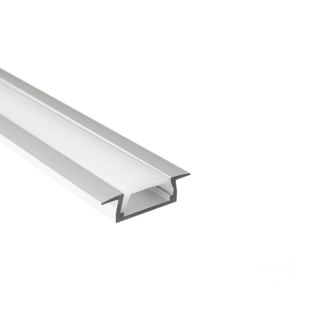 Профиль U-15-IN RAL9003 (с экраном) — 2000мм