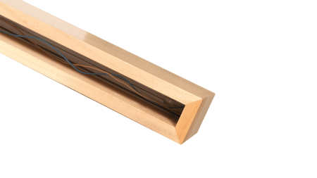 Светильник из массива (ясень белый)