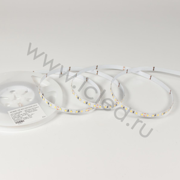 Светодиодная лента Standart Pro class, 2835, 120 led/m, 8mm, без скотча, day white, 24V, IP20, SL15