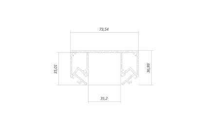 Профиль 6063 LINE3535 STC – 3000mm