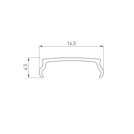 Экран F прозрачный для PHS (Arlight, Пластик)