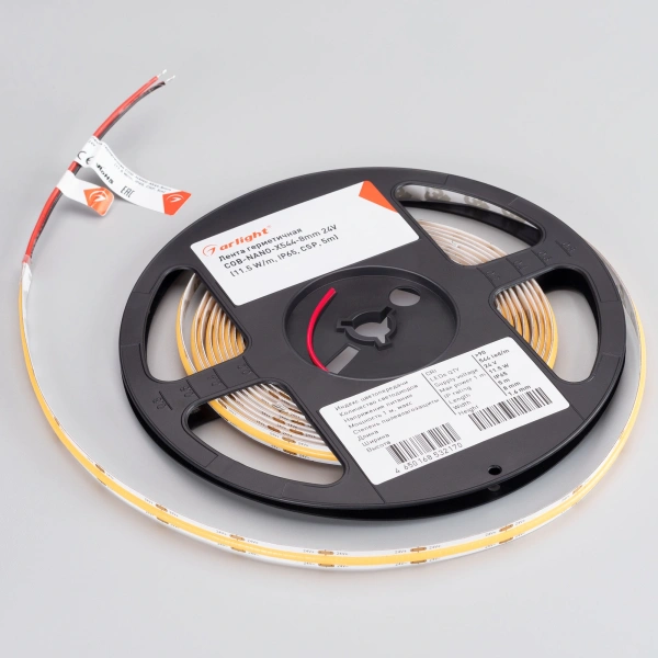 Светодиодная Лента герметичная COB-NANO-X544-8mm 24V Day4000 (11.5 W/m, IP65, CSP, 5m) (Arlight, -)