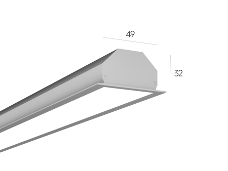 Линейный светильник LINE4932П (RAL9003 500mm LT70 — 3K 17W)