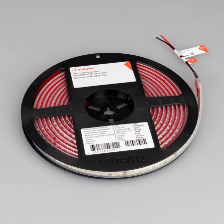 Светодиодная Лента герметичная RTW-PR-A128-10mm 24V White6000 (9.6 W/m, IP66, 2835, 5m) (Arlight, высок.эфф.150 лм/Вт)
