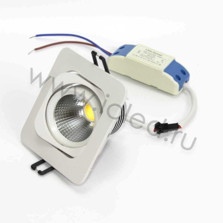 Светодиодный светильник встраиваемый 98.1 series white housing BW103 (5W,220V,day white)