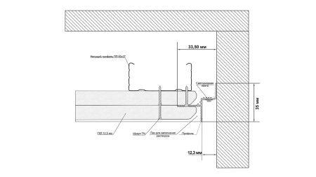 Профиль алюминиевый SWG PRO FGC-12-WH-2