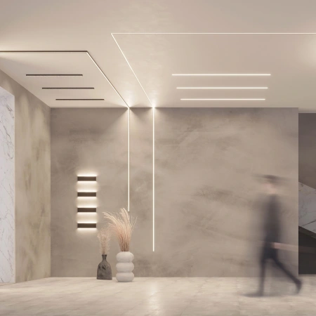 Профиль SL-LINE-2522-2500 BLACK (Arlight, Алюминий)