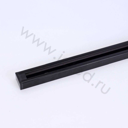 Трек для спотов 2L 2м NX10 (однофазный, 2 провода, усиленный, черный)