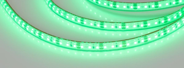 Светодиодная Лента герметичная RTW-PFS-A120-11mm 12V Green (9.6 W/m, IP68, 2835, 5m) (Arlight, 9.6 Вт/м, IP68)