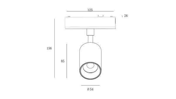 Светильник трековый SLIM