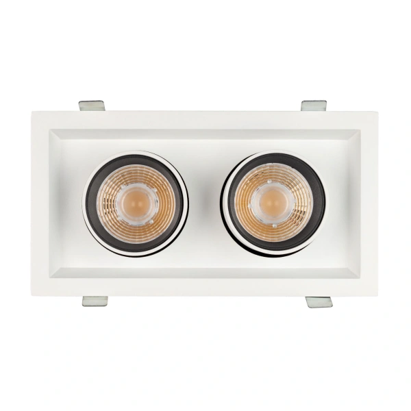 Светильник LTD-PULL-S110x210-2x10W Warm3000 (WH, 24 deg, 230V) (Arlight, IP20 Металл, 5 лет)