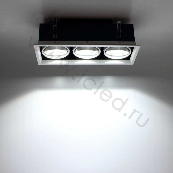 Светодиодный светильник карданный AR90-3 OD3 (220V, 3х20W, white)
