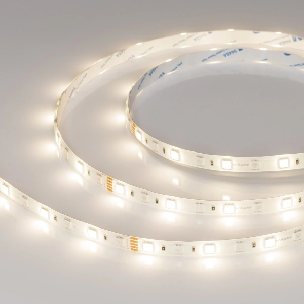 Светодиодная Лента RTW-SE-B60-10mm 24V RGBW-Day (14.4 W/m, IP65, 5060, 5m) (Arlight, Открытый)