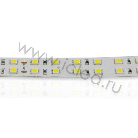 Светодиодная лента Standart PRO class, 5050, 120 led/m, двухрядная, white, 24V, IP20, P133