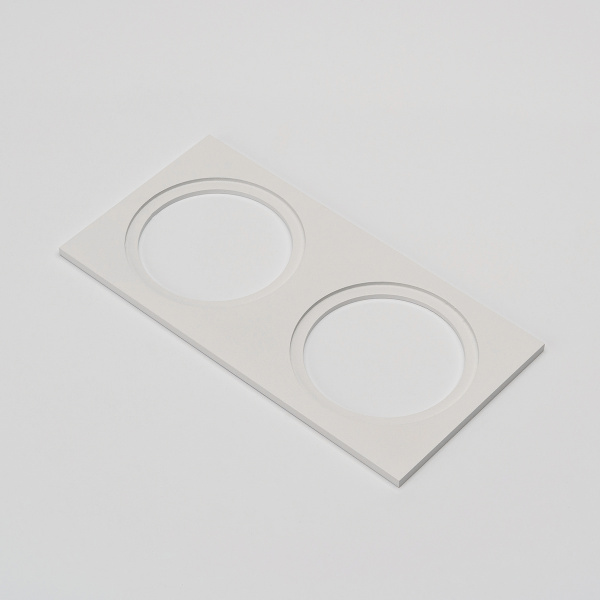 Рамка двойная для MINI COMBO, квадратная, белая