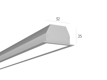 Линейный светильник LINE3225П (Anod 3000mm LT70 — 3K 98W)