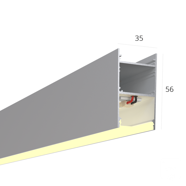 Линейный светильник  LINE 3556 (RAL9003 1000mm LT70 — 4K 14W)