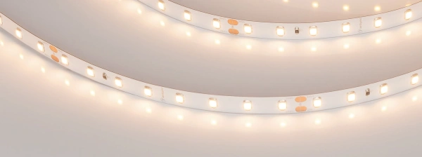 Светодиодная Лента RT-A80-8mm 24V Warm3000 (6 W/m, IP20, 2835, 5m) (Arlight, высок.эфф.150 лм/Вт)