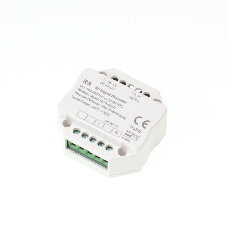 Ретранслятор радиочастотного сигнала RF DIM13 (100-240VAC или 12-24VDC, RF 2.4Ghz)