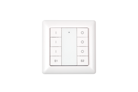 Настенная радио панель EASYBUS на 3 зоны и 2 сцены, 3В батарейка