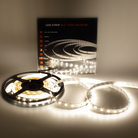 Светодиодная лента Class Premium, 5050, 60 led/m, Day White, 24V, IP33, А26