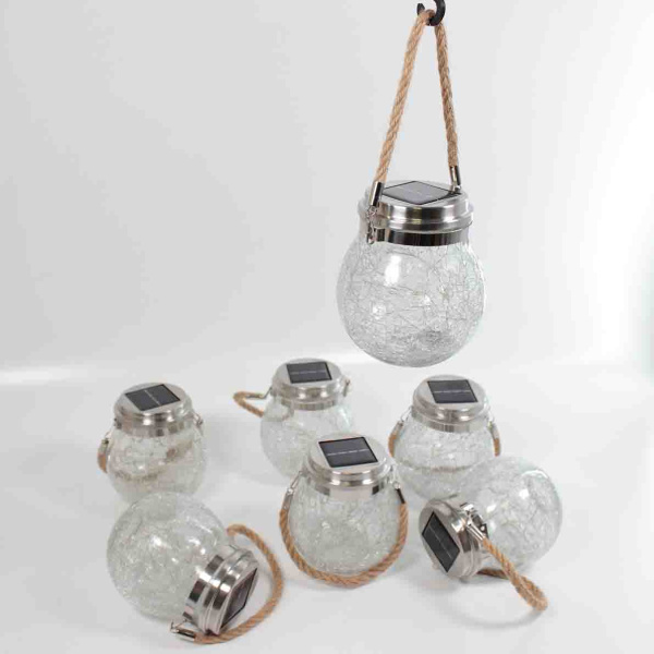 Светильник декоративный горшочек на солнечных батареях, red, GOR4