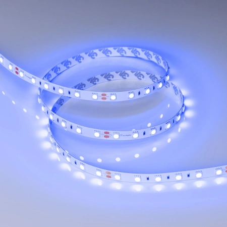 Светодиодная Лента RT-B60-10mm 24V Blue (14.4 W/m, IP20, 5m) (Arlight, Открытый)
