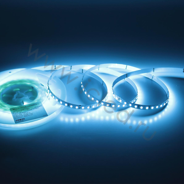 Светодиодная лента Standart Pro class, 2835, 120 led/m, 8mm, без скотча, Ice blue, 24V, IP20, SL22