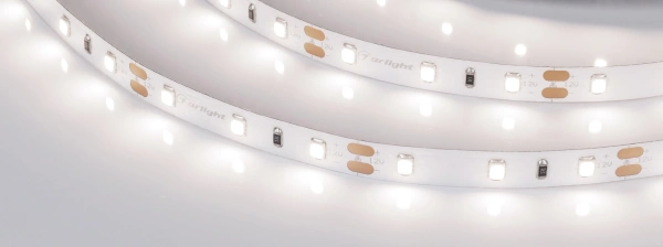 Светодиодная Лента RT-A60-8mm 12V Day4000 (4.8 W/m, IP20, 2835, 5m) (Arlight, Открытый)