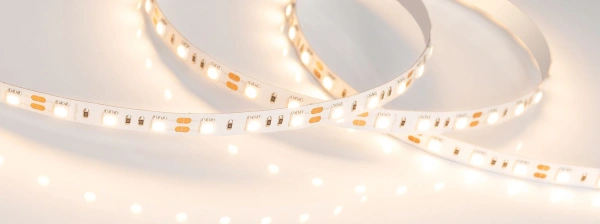 Светодиодная Лента RT 2-5000 12V Warm3000 2x (5060, 300 LED, LUX) (Arlight, 14.4 Вт/м, IP20)