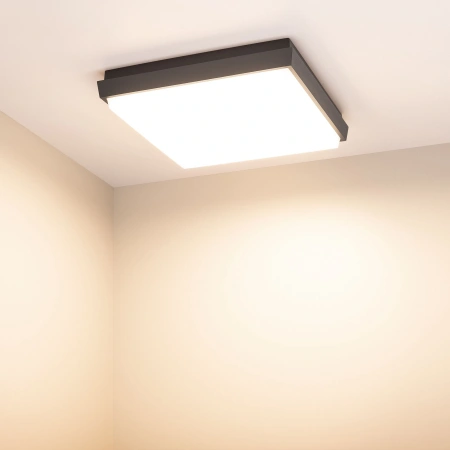 Светильник LGD-AREA-S240x240-25W Warm3000 (GR, 110 deg, 230V) (Arlight, IP54 Металл, 3 года)