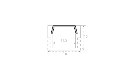 Профиль алюминиевый SWG SF-1612
