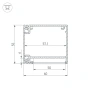 Профиль BOX60-SIDE-2000 ANOD (Arlight, Алюминий)