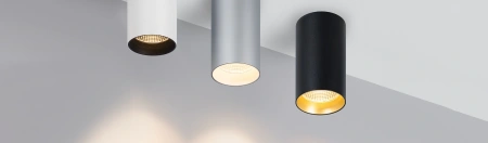 Светильник накладной SP-POLO-R85-1-15W Warm White 40deg (White, Black Ring) (Arlight, IP20 Металл, 3 года)