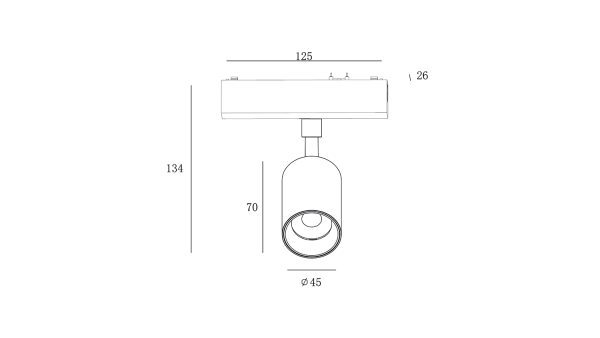 Светильник трековый SLIM