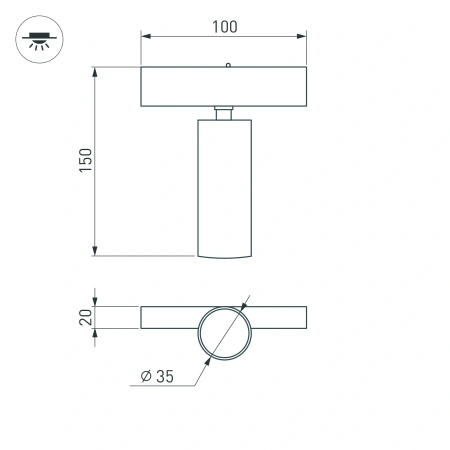 Светильник MAG-SPOT-25-R120-12W Day4000 (BK, 30 deg, 24V) (Arlight, IP20 Металл, 3 года)