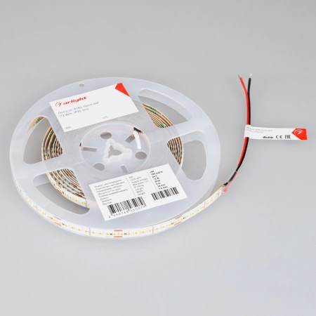 Светодиодная Лента UL-A180-10mm 24V White6000 (12 W/m, IP20, 5m) (Arlight, высок.эфф.180 лм/Вт)