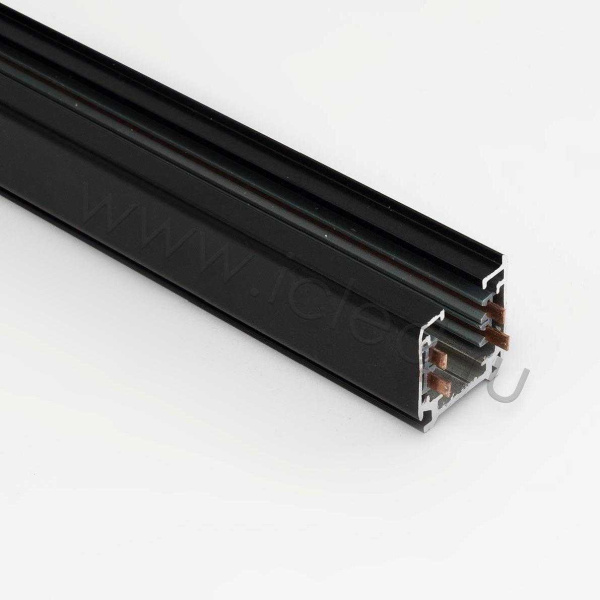 Трек для спотов 4L 1,5м 4X5 (''трехфазный'', 4 провода, черный)