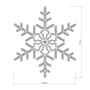 Фигура ARD-SNOWFLAKE-M3-920x920-432LED White (230V, 27W) (Ardecoled, IP65)
