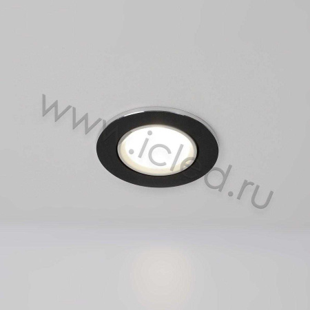 Светодиодный светильник встраиваемый 86 Nest Series Black Round (5W,Day White)