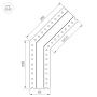 Угол SL-LINIA32-FANTOM-135 (Arlight, Металл)