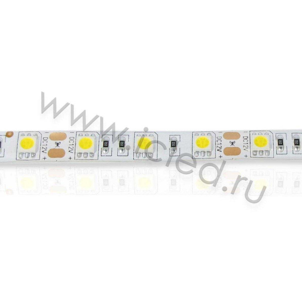 Светодиодная лента Standart class, 5050, 60led/m, Warm White, 12V, IP65